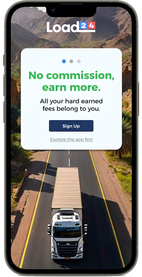 Load24 Trucker — no commission, earn more