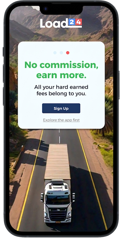 Load24 Trucker — no commission, earn more